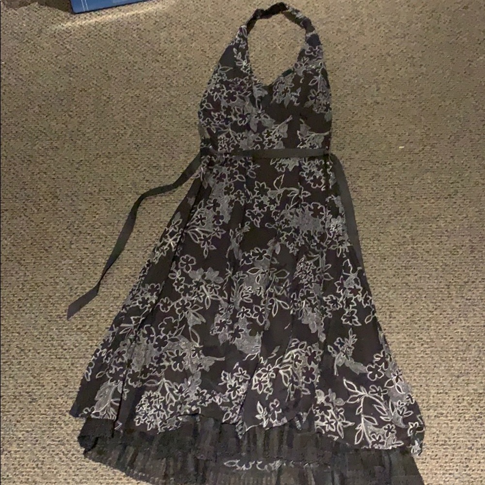 AGB dress NWT black dress with white pattern sz 14